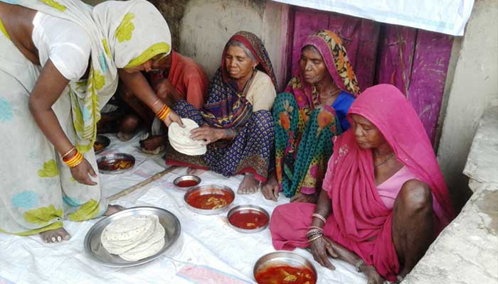 We started community kitchens in villages of Budhelkhand, where extreme poverty forced villagers to eat grass