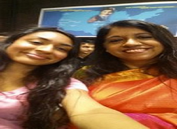 Chandni with Kavita Krishnamurthy ji