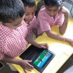 Project Udaan – children using tablets for learning