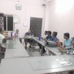Dr. Hemant Joshi and Pramod Dalal discussing Project Udaan with teachers