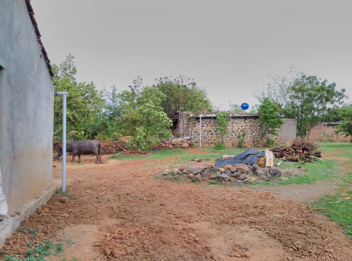 Rain Water Harvesting Systems installed on the homes of the Chinchani village.