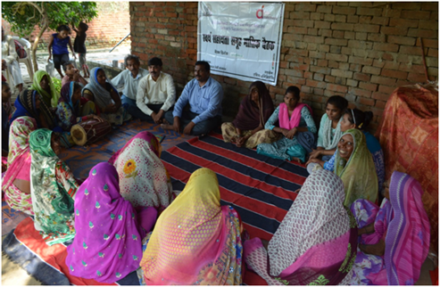 Self Help Group Meeting at Sonepura village of Bundelkhand region