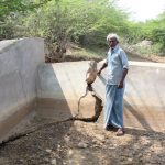 Broken walls of Check dam in Nellore