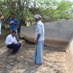 SIF volunteer studying the need for check dam renovation in Nellore