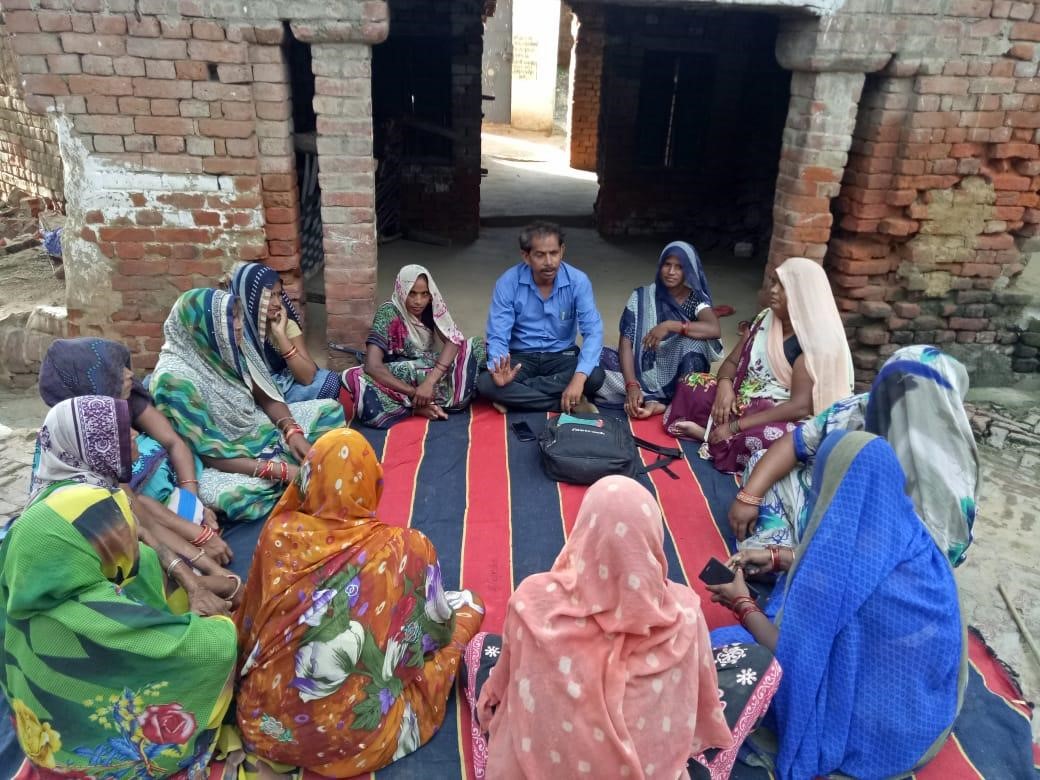 Meeting of Self Help Group members in Bundhelkhand