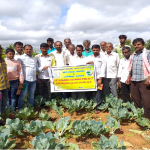 FPO Organic farmers Exposure visit to organic farming plot,Dobespet