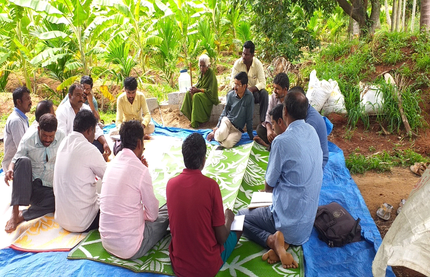 Farmer meet and Organic FPO awareness programme in Durgadahalli village