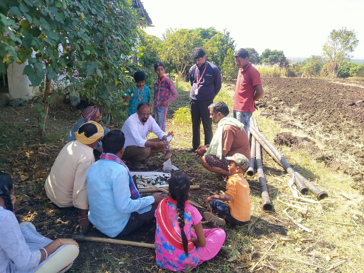 Benachi Farmers being trained