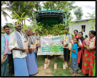 Distribution of Horticulture & Forestry  plants for 4th Year farmers