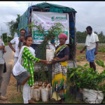 Distribution of Horticulture & Forestry  plants for 4th Year farmers