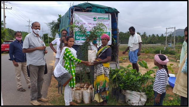 Distribution of Horticulture & Forestry  plants for 4th Year farmers