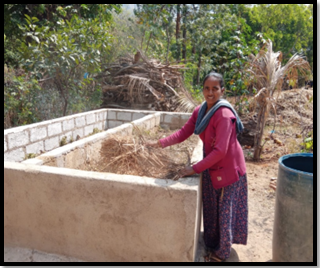 Construction of Vermicompost units - Women Farmers