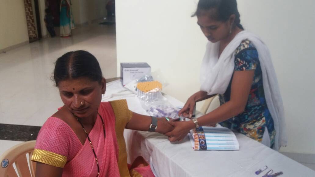 Blood work, weight as well as blood pressure checks were performed. Many women were attending such a camp for the first time in their lives.