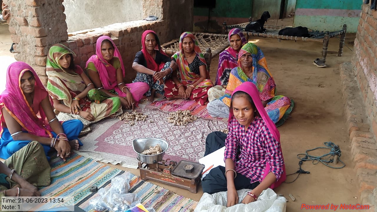 Kharif seeds distribution in seranagla village